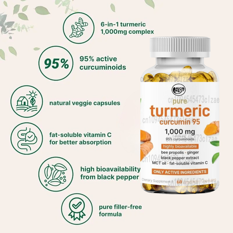 Turmeric Curcumin Supplement 1 - огляд і ціна Turmeric Curcumin Capsule
